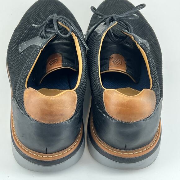 205599 SD50 BRAYDON PLAIN TOE MEN\'S SHOES SIZE 10 M NAVY KNIT JOHNSTON & MURPHY main image 4